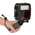 thumbnail image 1 of 1000LM Diving LED Light 40m(130 ft) Waterproof Housing w/ Floating Handle Grip & Red Filter for GoPro HERO 6 Black/5/HERO 2018/4/3+, 1 of 7