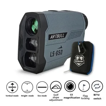 1000M 650M Telescope Golf Laser Rangefinder Flag-Lock Slope Pin Distance Meter for Hunting Monocular