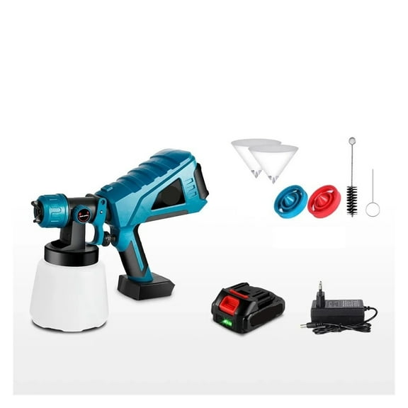1000ML Electric Spray Cordless Handheld High Power Electric Paint Sprayer for 18V Battery Power Tool