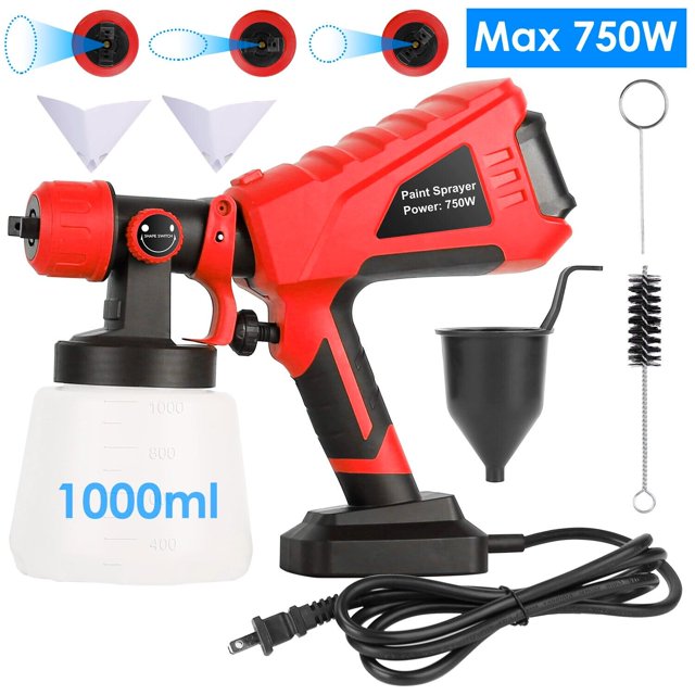 1000ML PaintMax Paint Spray Gun Handheld Electric Painting Sprayer HVLP