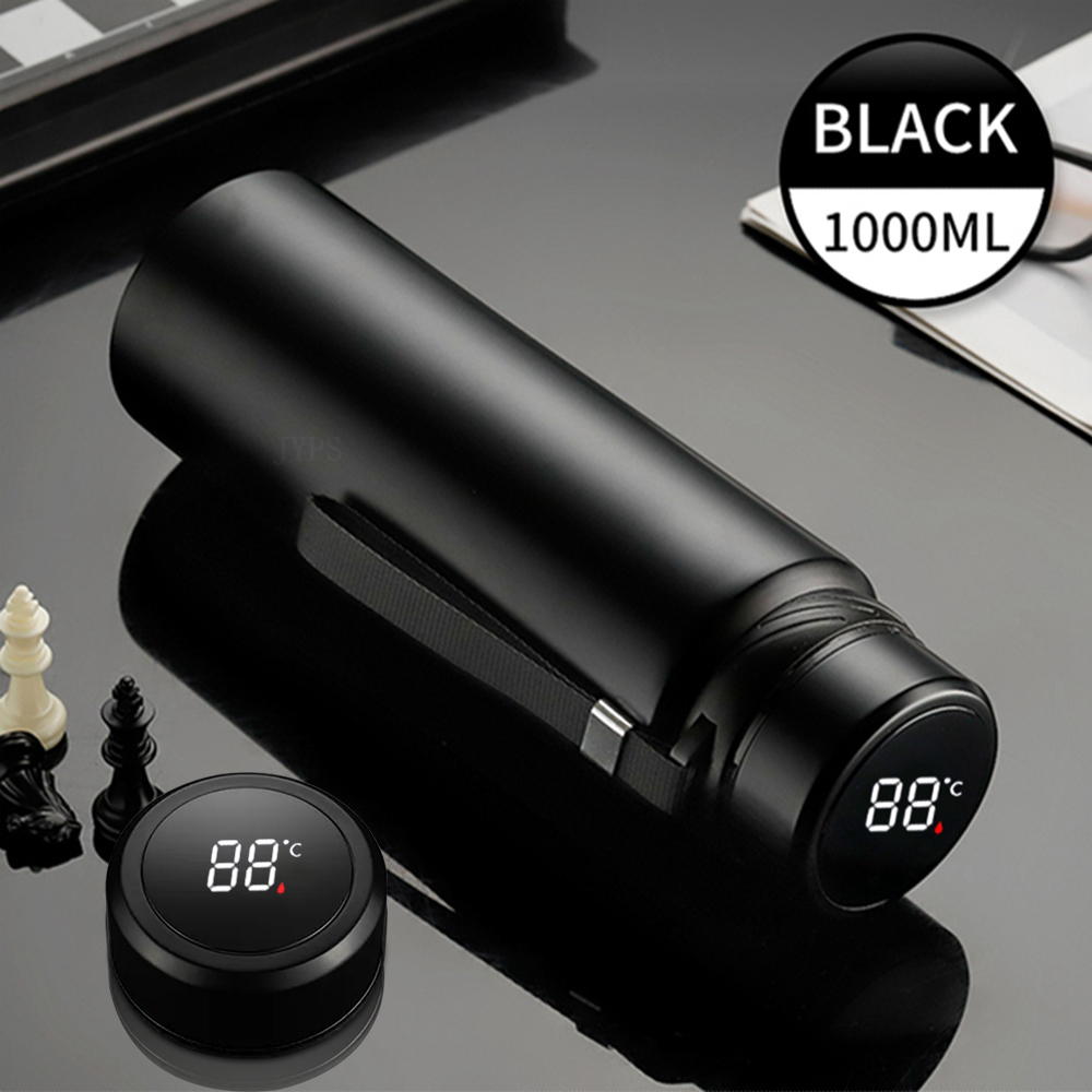 1000ML Smart Thermos Bottle with Temperature Display Cold & Hot Water