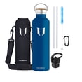 thumbnail image 1 of 1000ML To-Go Stainless Steel Water Bottle, Dark Blue, 1 of 1