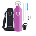 thumbnail image 1 of 1000ML To-Go Stainless Steel Water Bottle, Lilac Purple, 1 of 1