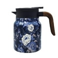 thumbnail image 1 of 1000ML Vintage Printed Tea Kettle With Built-In Infuser And Wooden Handle, 1 of 7