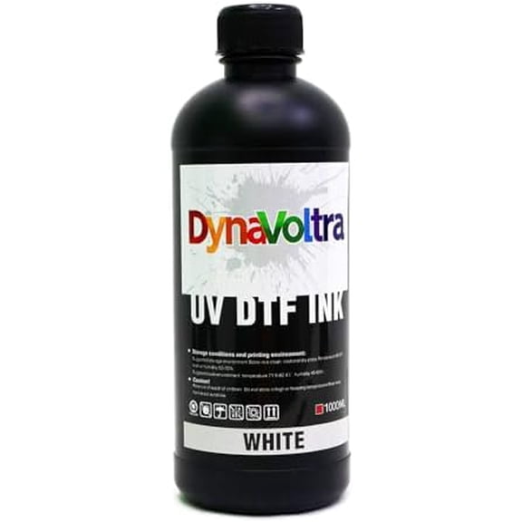 1000ML White UV DTF Ink for UV DTF Printer Compatible with Ep XP600 TX800 i3200 L805 1390 DX5 DX6 DX7 i1600 DX10 Fast-Drying, Opaque Direct to Film Ink for Sticker Printing (White)$$Art & Craft