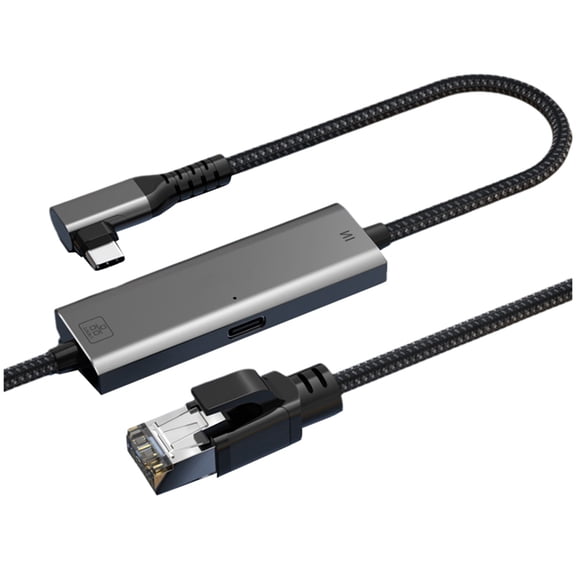 1000Mbps Ethernet Gigabit Adapter Type-C to RJ45 Network Card 1000Mbps Right Angle Gigabit Ethernet Converter 3 Meters
