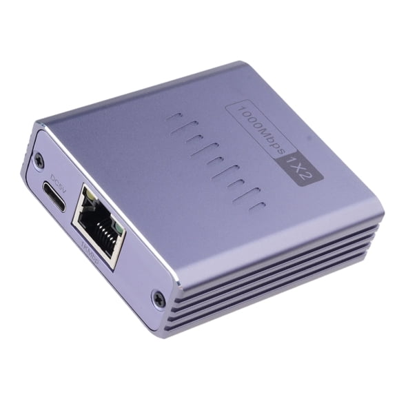 1000Mbps RJ45 Gigabit Ethernet Networking Splitter With 2 Port For Home Offices And Gaming Devices