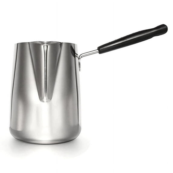 1000ml Butter Warmer Stainless Steel Milk Warmer Pot with Handle Butter Pan Turkish Coffee Pot Chocolate Melting Pot
