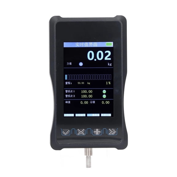 1000N Handheld Force Gauge Push Pull Gauge Quick Response Light Indicator Multi Alarms Handheld Digital Force Gauge ,Easy to Operate