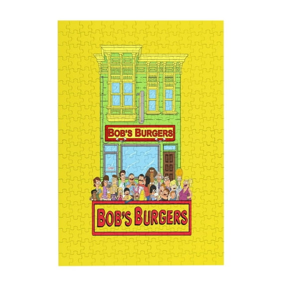1000PCS Bob'S Burgers (18) Jigsaw Puzzles Cartoon Anime Picture Puzzle Birthday Present Game For Teen And Adults
