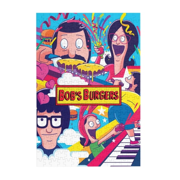 1000PCS Bob'S Burgers (35) Jigsaw Puzzles Cartoon Anime Picture Puzzle Birthday Present Game For Teen And Adults