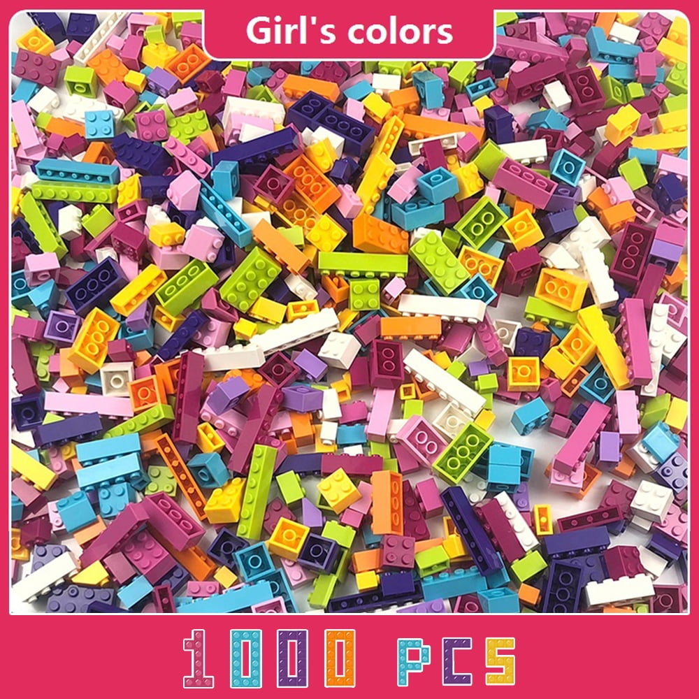 Building Bricks Compatible with Lego - 1000 Pieces Bulk Building Blocks in  Random Color - Mixed Shape - Includes 2 Figures for Sale in Tustin, CA -  OfferUp