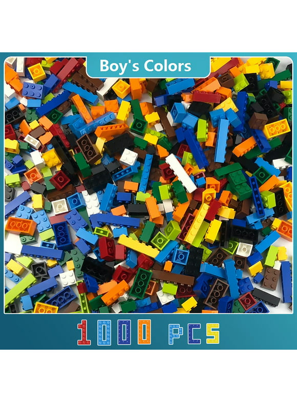 1000PCS Bulk Building Blocks for Kids Boys Ages 6+, Compatible with Legos Classic Bricks, Child Gifts