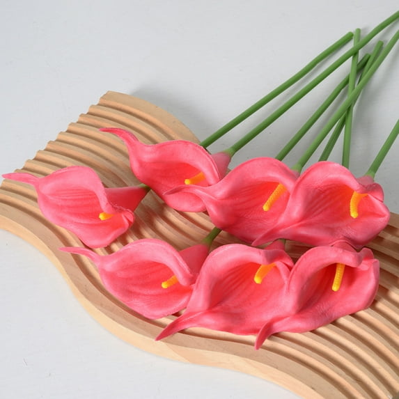 1000PCS Bulk Sell Artificial Mini Calla Lily - Realistic PU Faux Flower for Wedding, Home & Hotel Decor