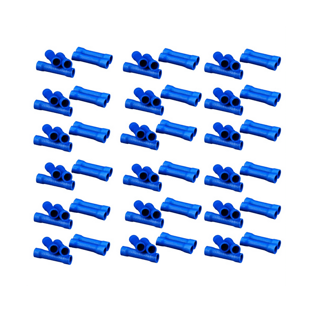 1000PCS Cold Press Terminal Long Blue BV2 Intermediate Connection