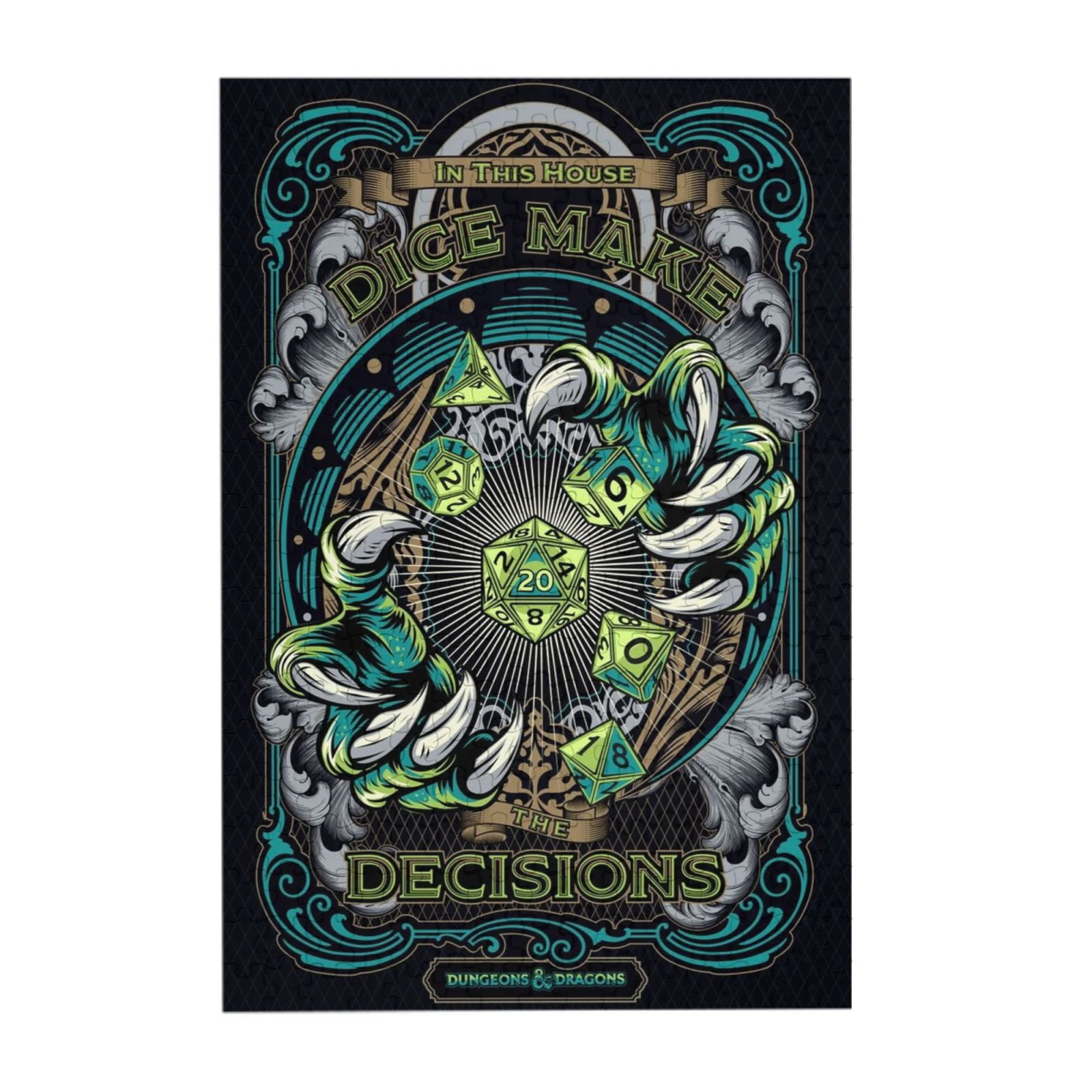 1000PCS Dnd Dungeons And Dragons Jigsaw Puzzles Cartoon Anime Picture