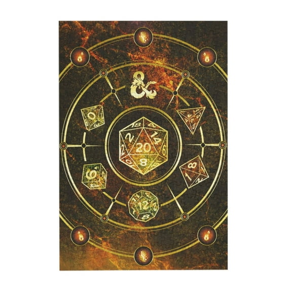 1000PCS Dnd Dungeons And Dragons Jigsaw Puzzles Cartoon Anime Picture Puzzle Birthday Present Game For Teen And Adults