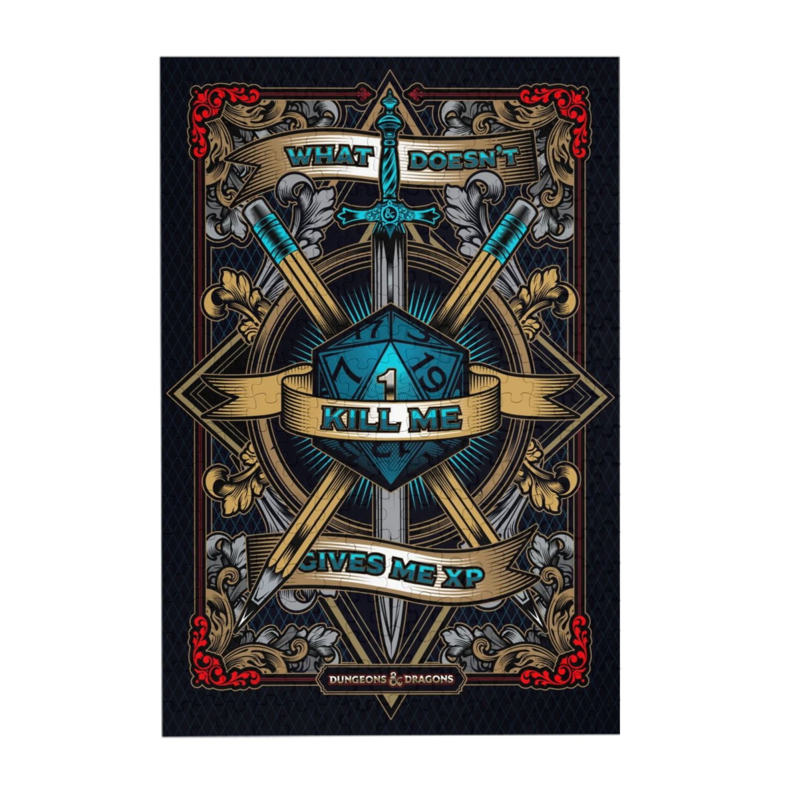 1000PCS Dnd Dungeons And Dragons Jigsaw Puzzles Cartoon Anime Picture