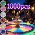 thumbnail image 1 of 1000PCS Glow Pebbles, Glow In the Dark Stones for Outdoor Decor, Garden Lawn Yard, Aquarium, Walkway, Fish Tank, Luminous Simulation Pebbles Fluorescent Granules, #Blue & Green, 1 of 7