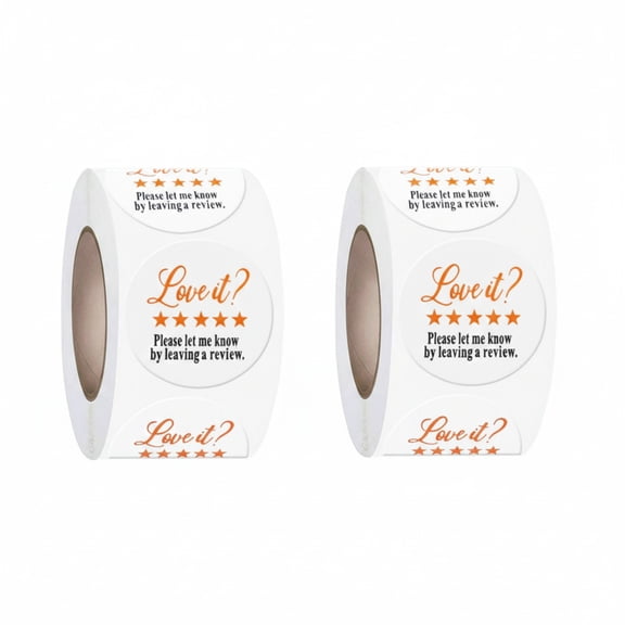 1000PCS Please Let Me Know By Leaving A Review, Cute Small Business Stickers for Small Business Mail Package Packing, Bakeries Packaging Envelopes Sticker