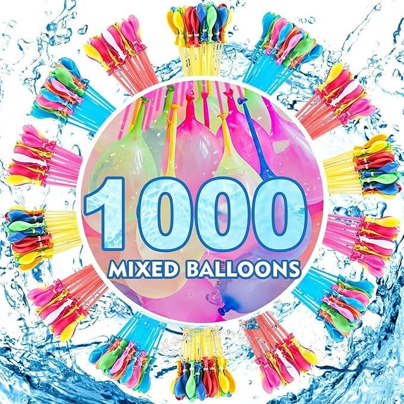 1000PCS Water Balloons, Water balloons Quick Fill 1000 Self Sealing Water Balloon for Kids Girls Boys Outdoor Fun Games Summer Splash Party Games Pool Fast Filling Water Balloon for Children
