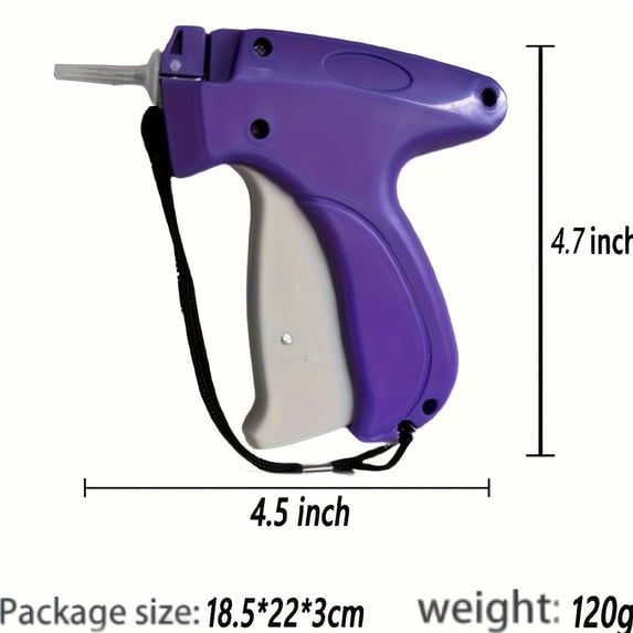 1000PCs Instant Fix Micro Stitch Gun - Clothing Repair Tool for Quick Hemming, Quilt Tacking, and Tagging - Includes 1000 Pieces of Plastic Needles for Versatile Garment Fixes