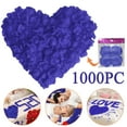 thumbnail image 1 of 1000Pc Navy Blue Artificial Silk Rose Petals for Wedding Scatter Decor, By Meiiso, Large Inventory!, 1 of 9