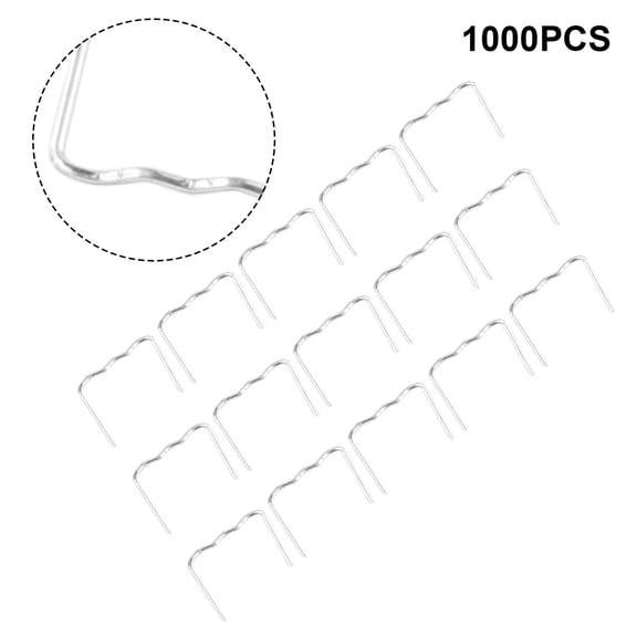 1000Pc Standard Pre Cut 0.8Mm Flat Hot Staple for Plastic Stapler Repair Welder