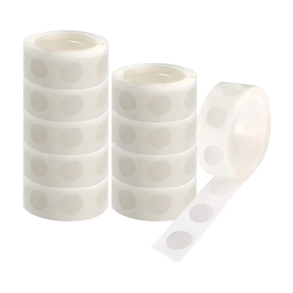 1000Pcs 1.2cm Clear Double Side Glues Points Invisible Double Side Dots Sticker for Balloon Photo Wall Home Decoration