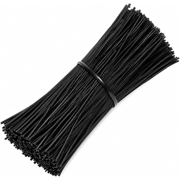 1000Pcs 4 Inch Plastic Twist Ties for Bags, Wire Cable Ties for Plants,Breads,Household and Office Use