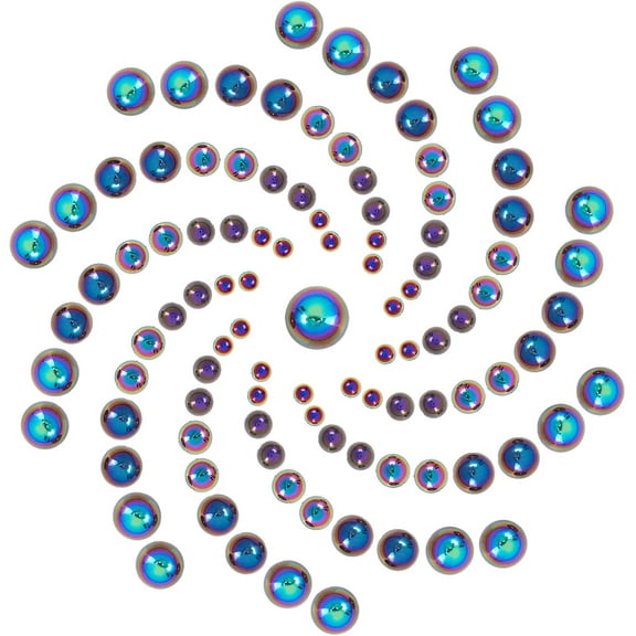 1000Pcs 5Sizes Flatback Pearl Cabochons Half Round Acrylic Pearl Flat Back Loose Beads Gem 6/8/10/12/14MM Black