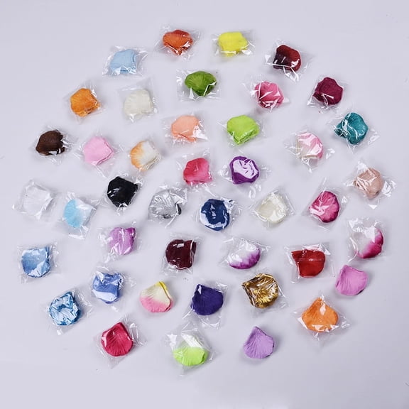 1000Pcs Artificial Silk Rose Petals Table Decoration Wedding Engagement Party Decor Valentine\'S Day Fake Petals Ornament Light Blue Smile Home