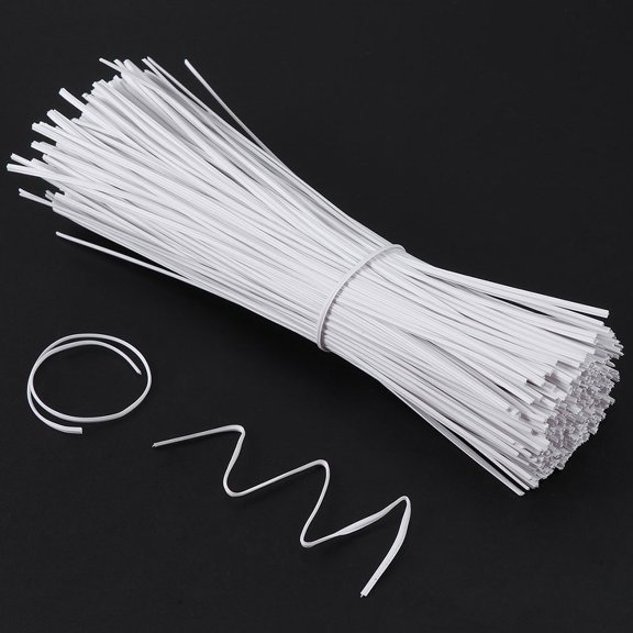 1000Pcs Assorted Color Data Wire Cable Ties with Plastic Coated Iron Wire for Secure Organizing