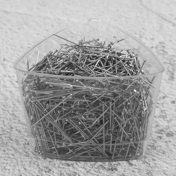 1000Pcs/Box Stainless Steel Pins Pin Shirt Silk Satin Quilt Applique Sewing Needle 31mm