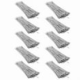 thumbnail image 1 of 1000Pcs Chain Link Fence Ties,Multi-Purpose Self-Locking Stainless Steel Zip Ties for Outdoor Garden, 1 of 7