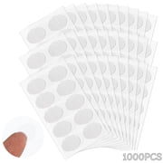 1000Pcs Clear Earring Support Patches, 0.59" x 0.49" Invisible Earring Protectors, Waterproof Ear Stabilizer Stickers, Ear Care Products for Torn or Stretched Earlobes