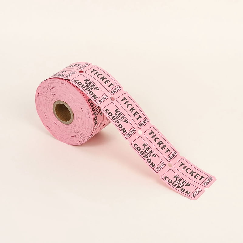 Colorful Raffle Tickets 1000Pcs Colorful Tearable Raffle Tickets Double Rolls Admission Ticket ...