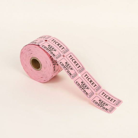 1000Pcs Colorful Tearable Raffle Tickets Double Rolls Admission Ticket For Event