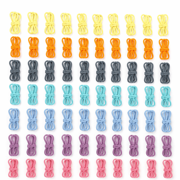 1000Pcs Colorful Weaving Loom Rings, 10 Inch Reusable Nylon Elastic Weaving Loops Bulk Set, DIY Handicraft Refill Materials for Home Decor, Coaster and Trivet Weaving Craft