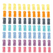 1000Pcs Colorful Weaving Loom Rings, 10 inch Reusable Nylon Elastic Loops Bulk Set, DIY Handicraft Refill Materials for Home Decor, Coaster and Trivet Weaving Craft