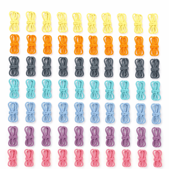 1000Pcs Colorful Weaving Loom Rings, 10 inch Reusable Nylon Elastic Loops Bulk Set, DIY Handicraft Refill Materials for Home Decor, Coaster and Trivet Weaving Craft