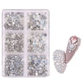 thumbnail image 1 of 1000Pcs Decorations Nail Art 3D Glitter Diamond AB Crystal Gem Nail Rhinestones 09, 1 of 8