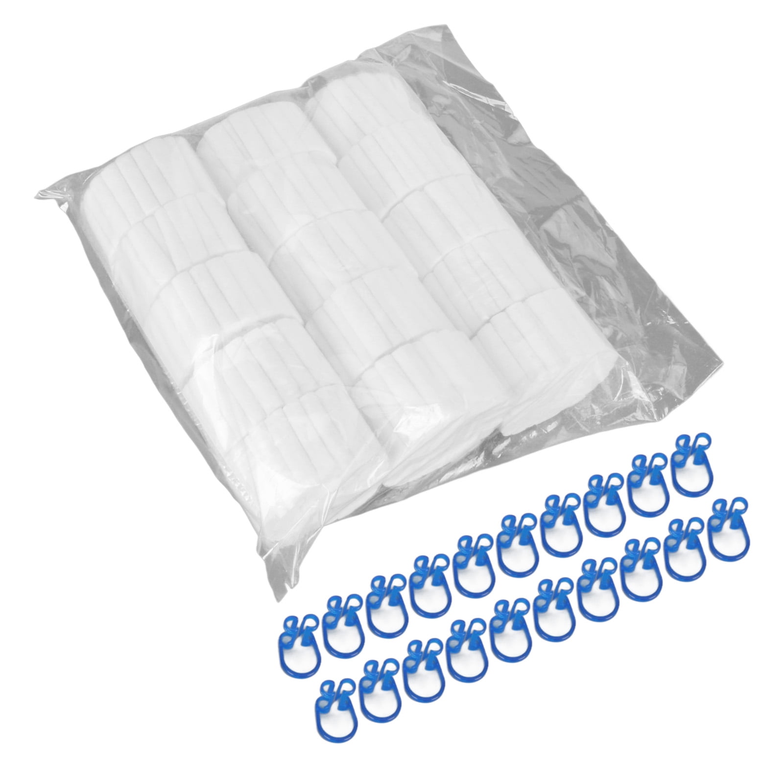 1000Pcs Dental Cotton Rolls Proper Size Highly Absorbent Shape Keep Nosebleed Plugs with Clips