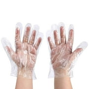 1000Pcs Disposable Transparent Barbecue Gloves Work for Food Service Gloves,Cooking, Cleaning, Hair Coloring, Painting, BBQ, Food Handling