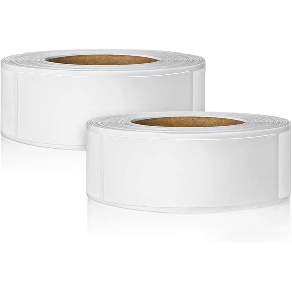 1000Pcs Dissolvable Freezer Labels, Removable Waterproof Food Storage Stickers, Dishwasher Safe, 1x2 Inch, 2 Rolls