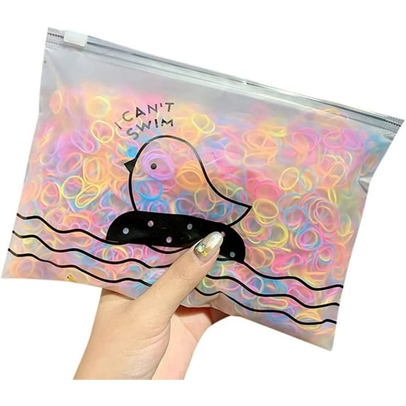 1000Pcs Hair Rubber Bands Disposable Elastic Braids Hair Ties Mini Rubber Bands Tiny Ponytail Bands For Girls