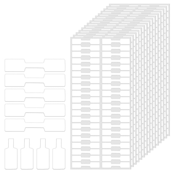 1000Pcs Jewelry Price Tags Stickers Roll White Blank Jewelry Price Tags Necklace Ring Display Labels