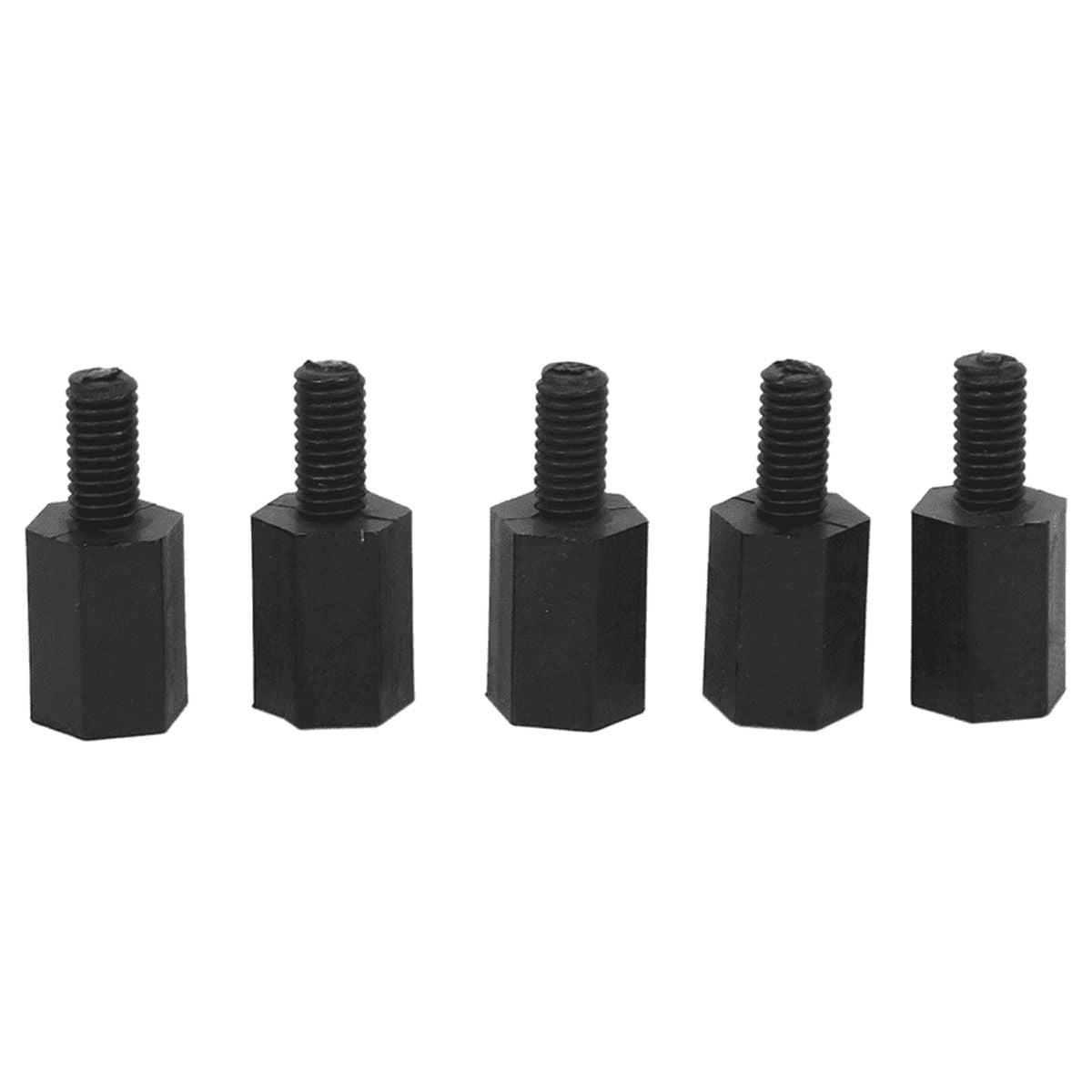 1000Pcs M3 Thread 8mm+6mm PCB Fixed Nylon Hex Standoff Spacer Pillar,1000(+/-2%) x Hexagon Standoff Spacers,black