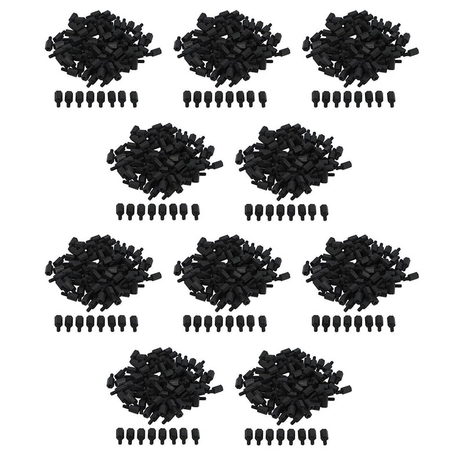 1000Pcs M3 Thread 8mm+6mm PCB Fixed Nylon Hex Standoff Spacer Pillar