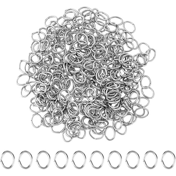 1000Pcs Open Jump Rings O Rings 21 Gauge Oval Rings Connectors Split Rings 3mm Stainless Steel Jump Rings Connector Rings Small Open Ring For Jewelry